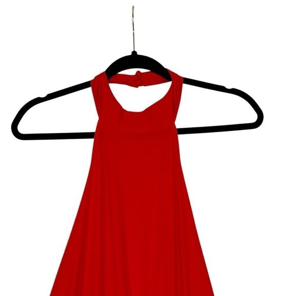 Lulus Moment For Life Red Halter Jumpsuit | Size L - Picture 5 of 9